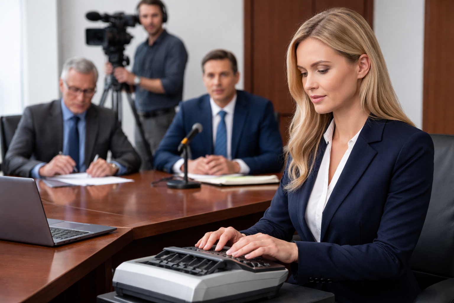 Professional court reporters in South Carolina recording a legal deposition – Legal Media Experts